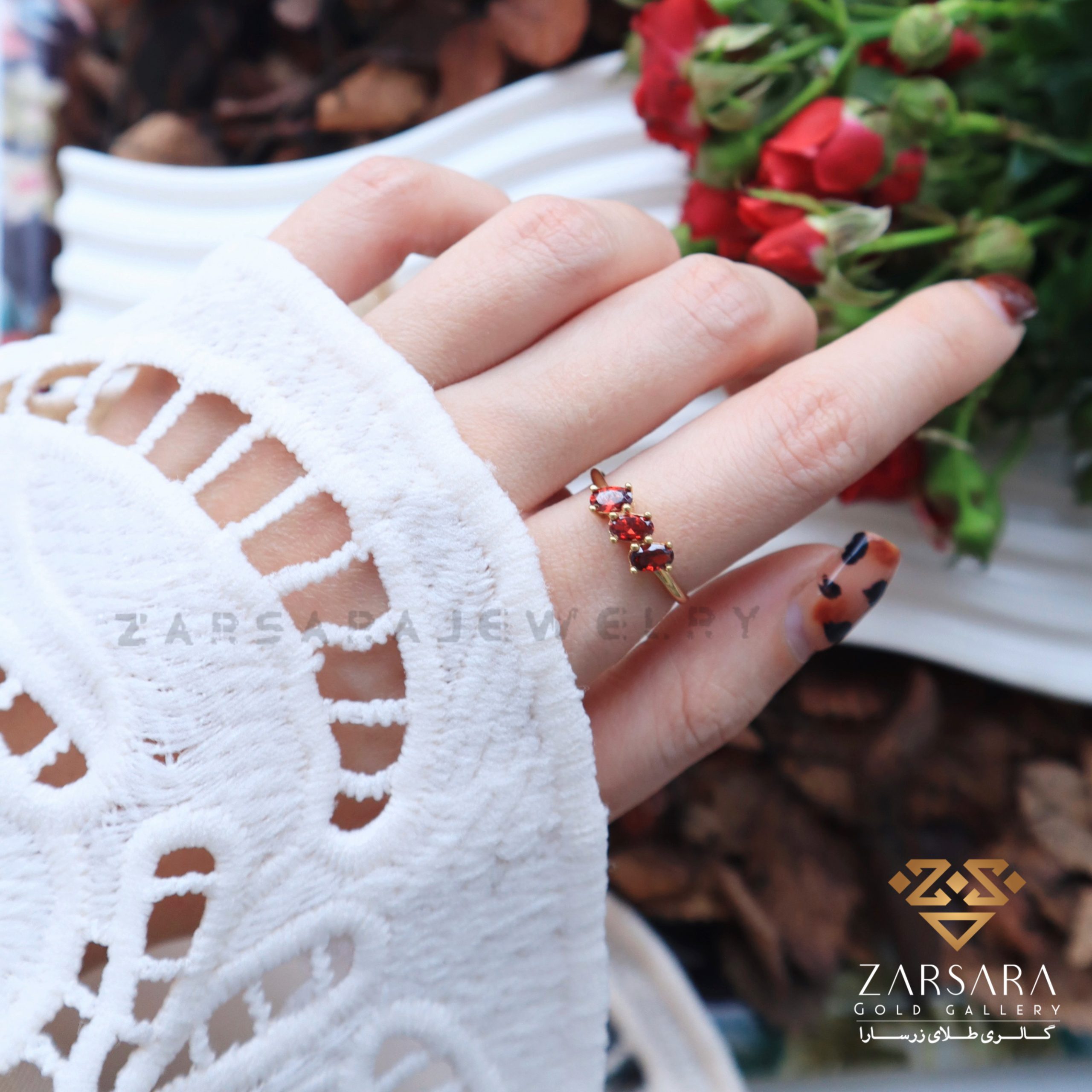 IMG_7456 انگشتر نگین رنگی کد641 - Image 1