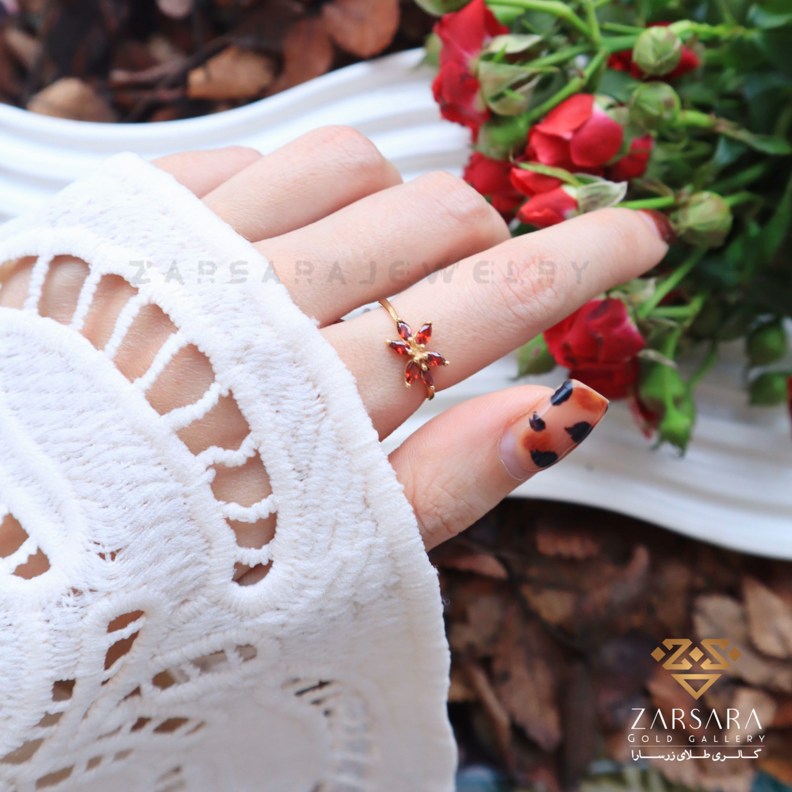 IMG_7457 انگشتر نگین رنگی کد2003 - Image 1