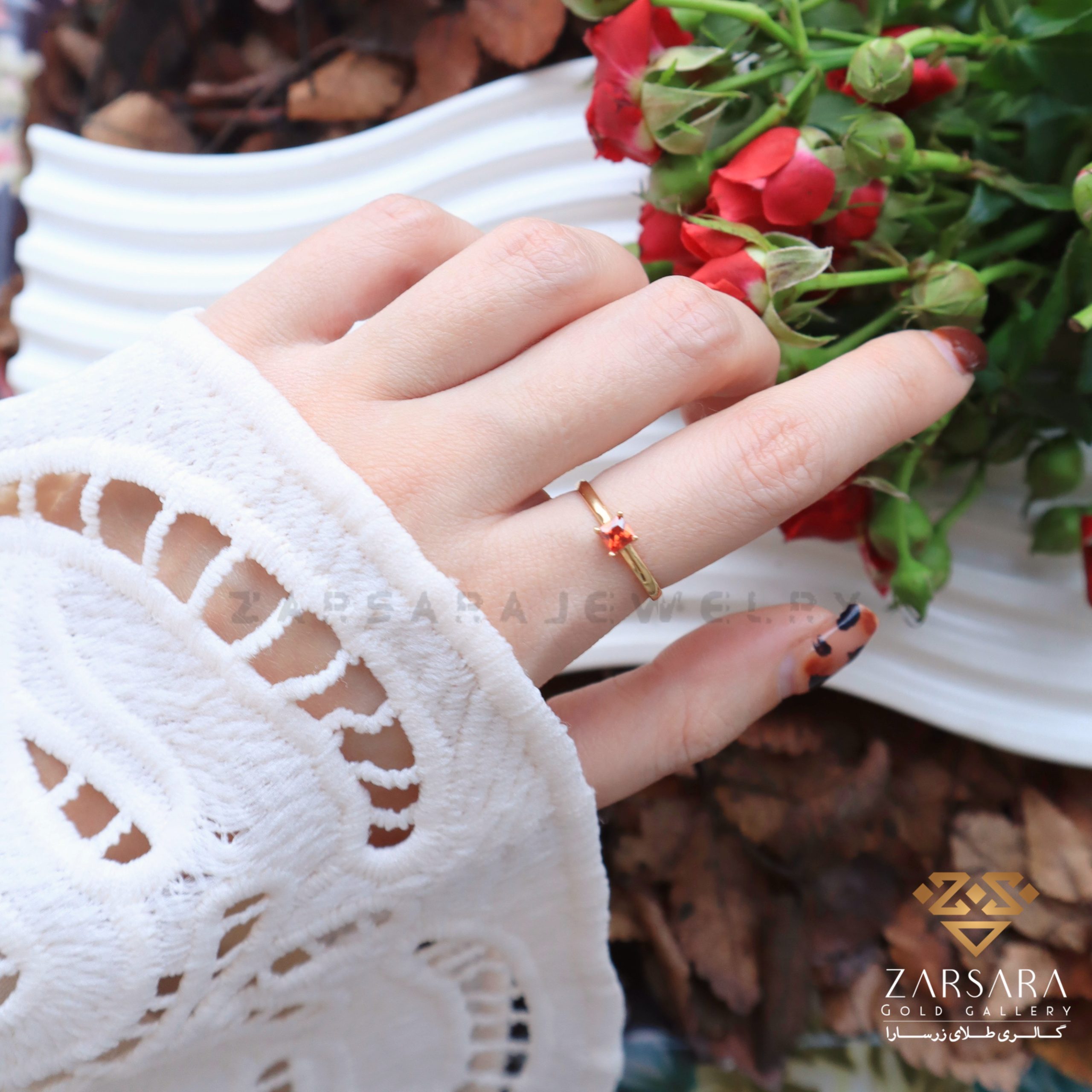 IMG_7458 انگشتر نگین رنگی کد632 - Image 1