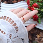 انگشتر نگین رنگی  کد638