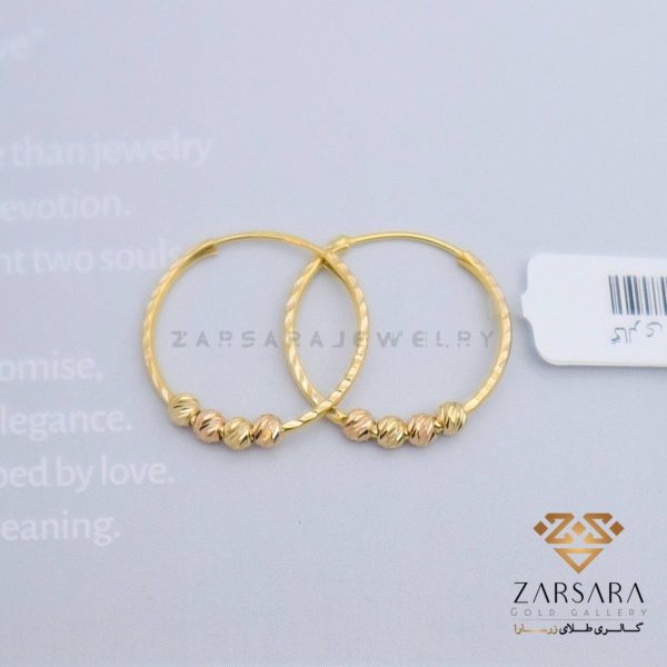 گوشواره حلقه‌ای البرناردو‌ کد 12853 - Image 3