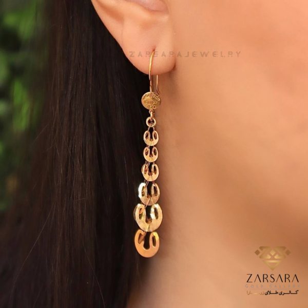 گوشواره آویز لیزر کات کد 8802