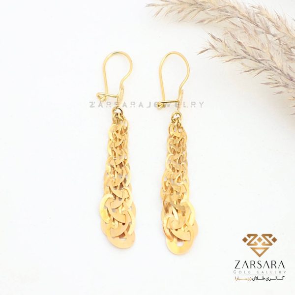 گوشواره آویز لیزر کات کد 8802 - Image 2