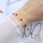 دستبند سنگی رنگی کد10898
