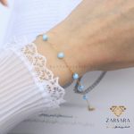 دستبند سنگی رنگی کد10892