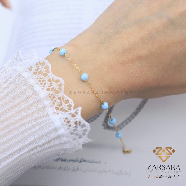 دستبند سنگی رنگی کد10892