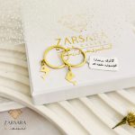 گوشواره حلقه‌ای آویزدار2740